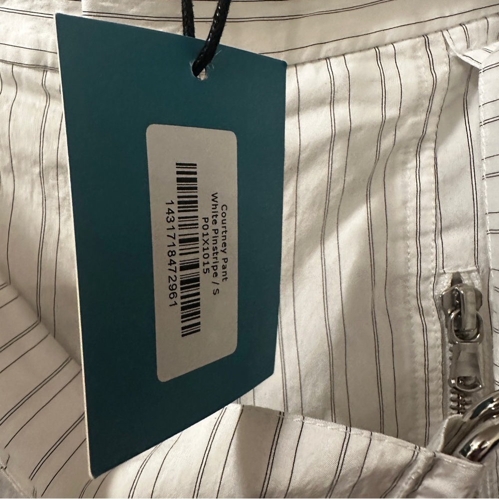 NWT Saint Art Women's Courtney White Black Stripe Baggy Pants Small reg $298 - Picture 6 of 10